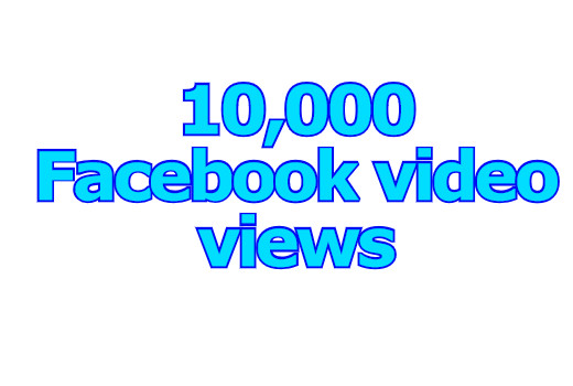 10,000 non drop Facebook video views