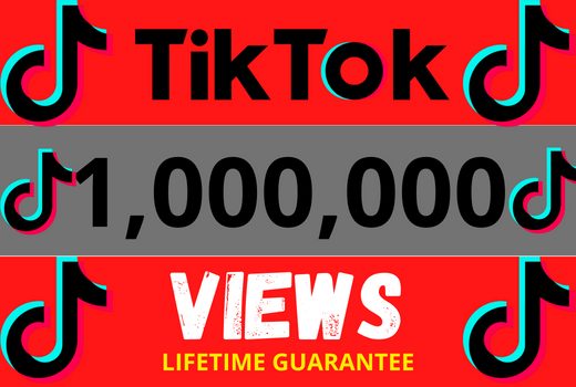 Get 1M+ Tiktok Post Video Views, Non-Drop, and Lifetime Permanent