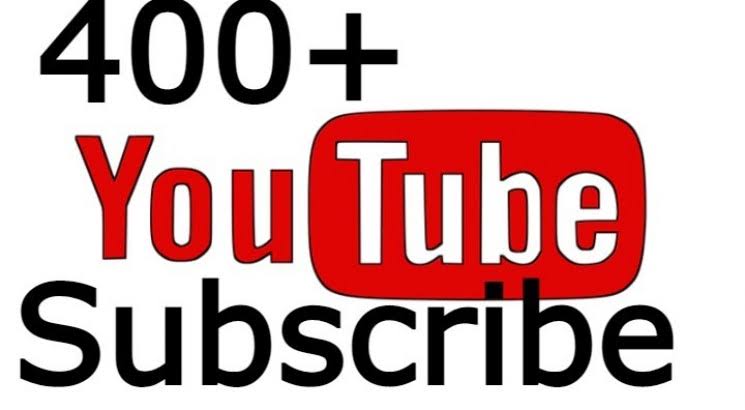 Get 400+ Youtube Real subscribers,100% Non-drop, and a Lifetime permanent, Money back guarantee