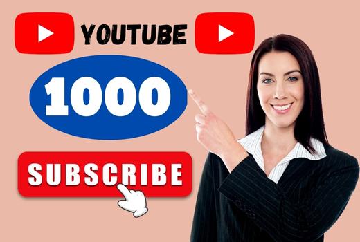 1000 Youtube Subscribers nondrop lifetime guarantee