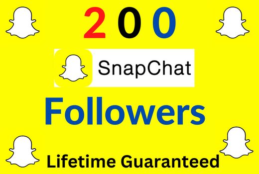 I will give 200 Snapchat followers Instant natural and organic, Non-drop & lifetime guaranteed.