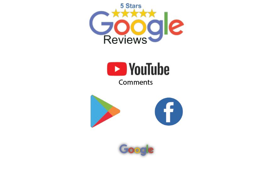 MEGA PACKAGE OFFER 100%
———————————————
5-STAR REVIEW (+4)
FACEBOOK PAGE REVIEW (+2)
PLAY STORE APP REVIEW (+2)
YOUTUBE COMMENTS (+2)
