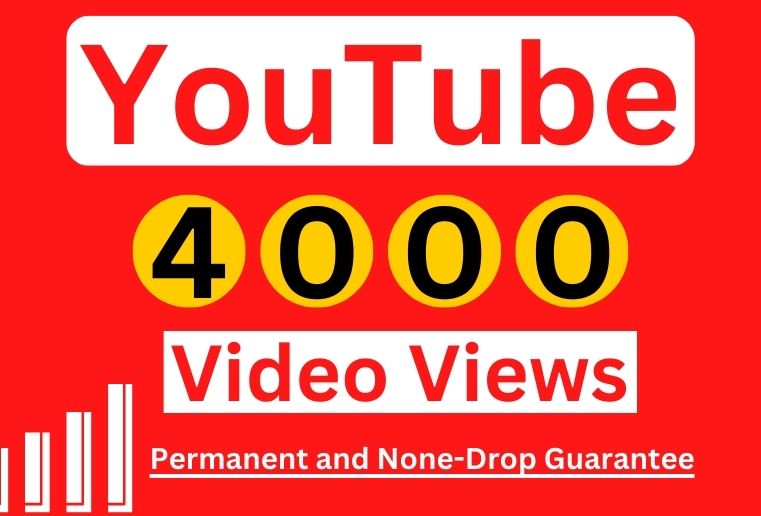 Get 4000+ YouTube Video Views Real 
Engagement, None-Drop And Lifetime Guarantee