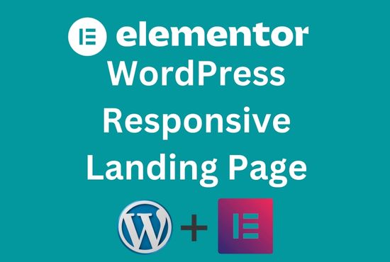 I will design and create a responsive wordpress landing page with elementor pro