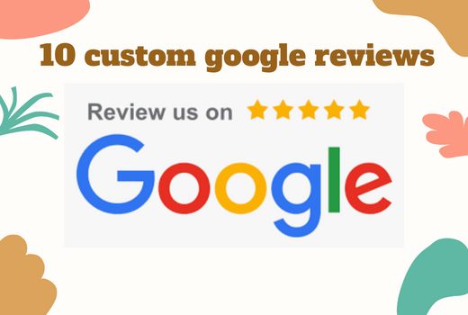 You will Provide 5 stars 10 google reviews lifetime guaranteed for your business page