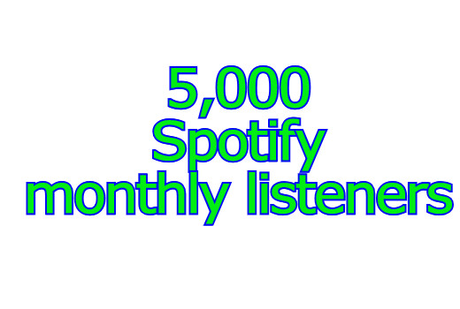 Exclusive 5000 spotify monthly listeners