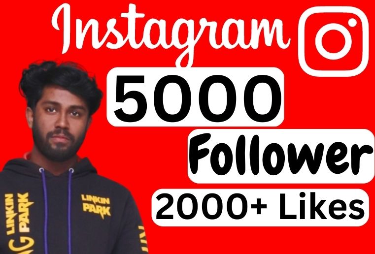 Instagram Growth || 5000 Followers || 2000 Likes
