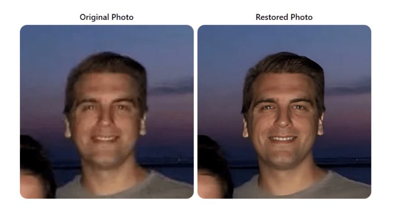 restore 4 blurred / old face photos