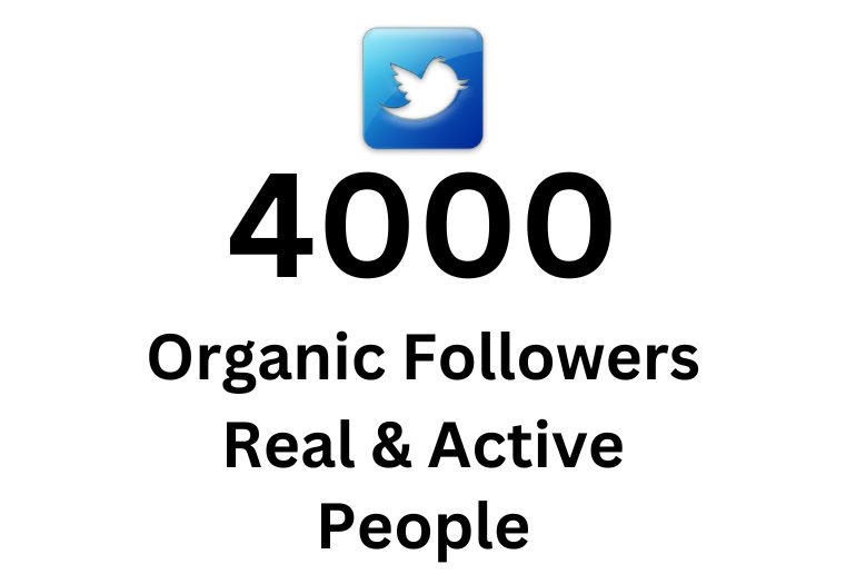Get 4000+ Twitter Followers, Non-drop and Permanent, Life Time Guarantee