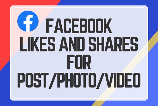 500+ Facebook shares and likes for posts, photos, or video