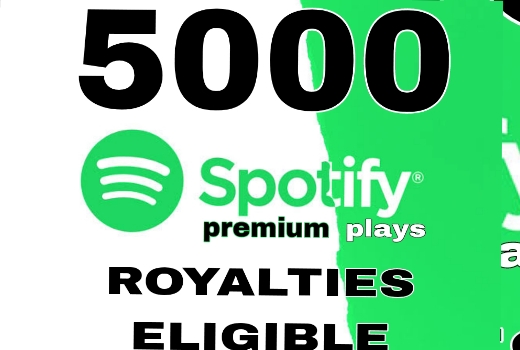 5000 spotify premium plays, HQ and A+ country plays