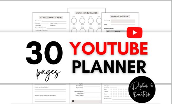 You will get a Youtube Planner Kit