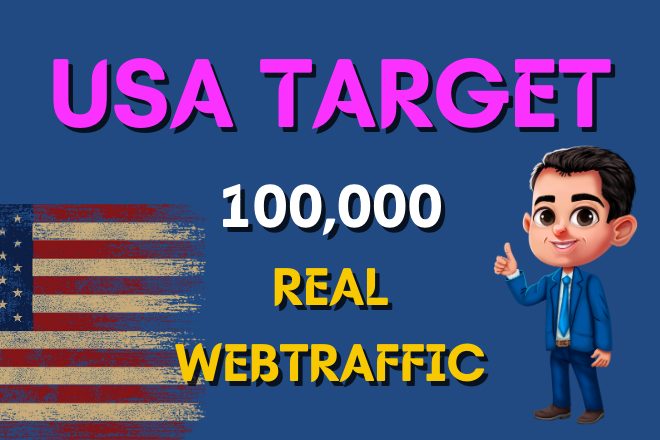 I will do 100000 Organic USA Targeted Web Traffic