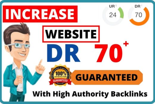 I will increase ahrefs domain rating DR 70+ guaranteed results