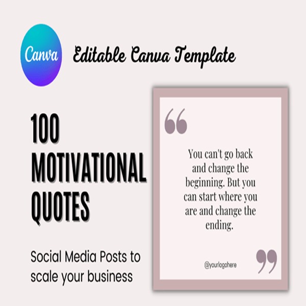 100 Motivational Quotes Editable