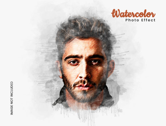 Watercolor Photo Effect Template