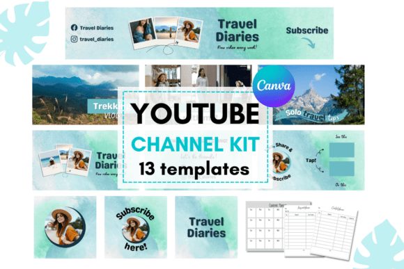 Watercolor Travel Youtube Channel Kit
