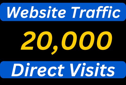 20,000 Website Traffic -Direct Visits Real Traffic