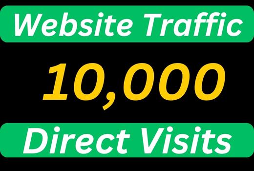 Real 10,000 Website Traffic -Direct Visits Traffic