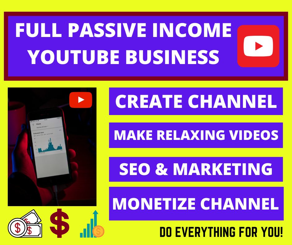 I will give you a complete Passive income YouTube Channel monthly earning $500-$2000