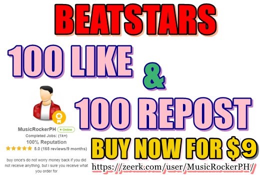 beatstars 100 likes + 100 repost