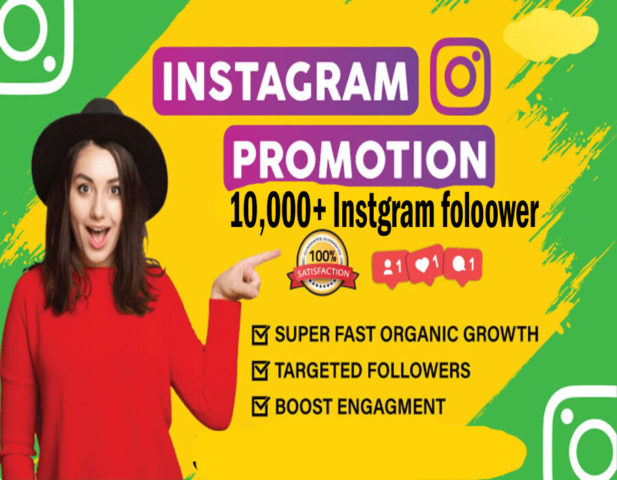 High Quality 10,000+ Instagram profile/account follower from real Instagram audience