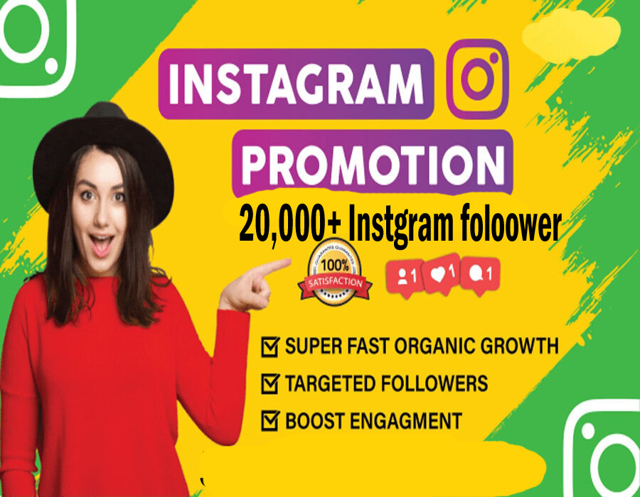 High Quality 20,000+ Instagram profile/account follower from real Instagram audience
