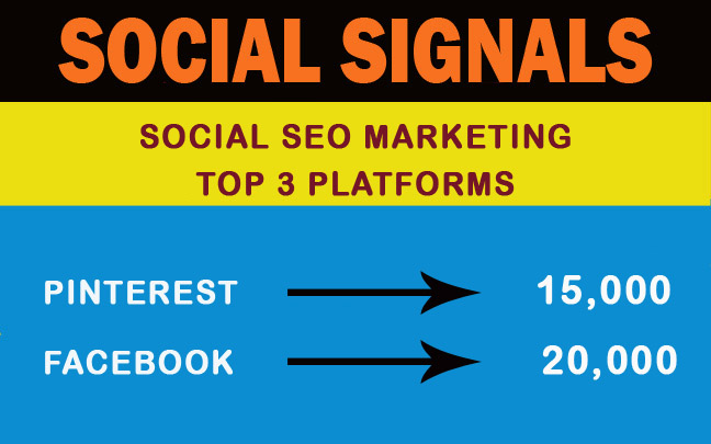 35,000 Mix Social Signals from Pinterest and Facebook