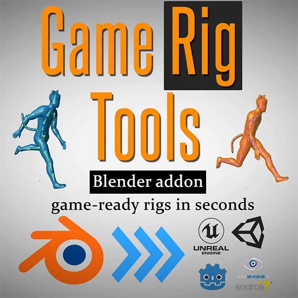 Game Rig Tools (Blender Addon) – game-ready rigs in seconds