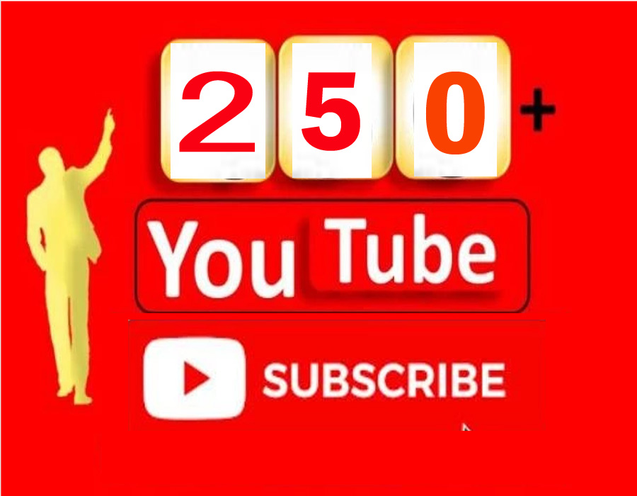 250+High quality YouTube Channel Subscribers in organic way
