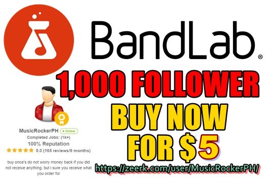 Bandlab 1,000 Follower To Your Channel