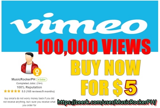 Vimeo 100,000 Views Video Promotion