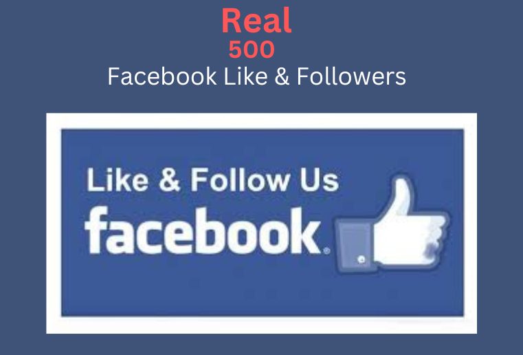 I will give you 500 Real  Facebook Page like & Followers