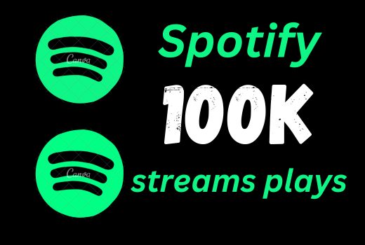 Spotify promotion 100K Spotify USA Track Plays from premium account royalties eligible lifetime guaranteed
