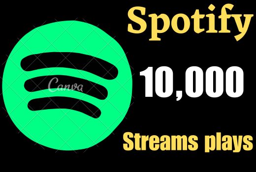 Real 10,000+ Spotify streams plays HQ from premium account royalties eligible lifetime guaranteed
