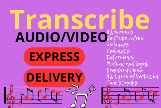 Audio and video transcription in any language