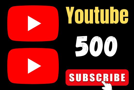 permanent 500 YouTube subscribers real, active user, nondrop, best service