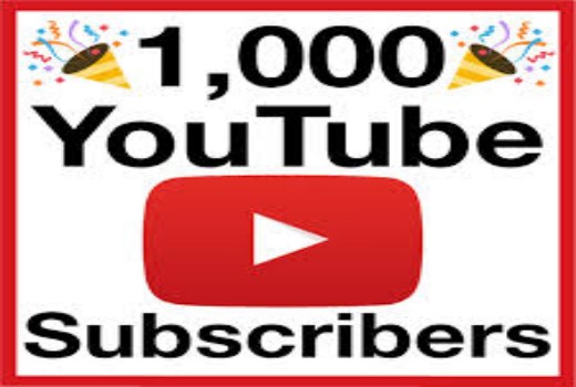 I will give you 1000 YouTube  subscribers