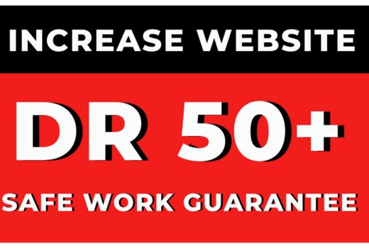 Increase domain rating DR 50 plus with authority backinks