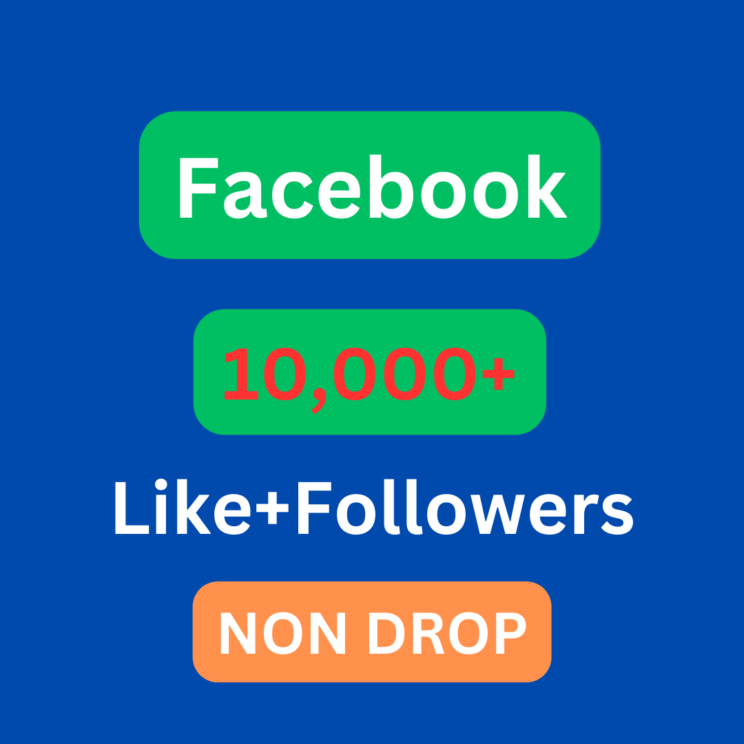 You will get 10k+ Organic Facebook profile page like+followers