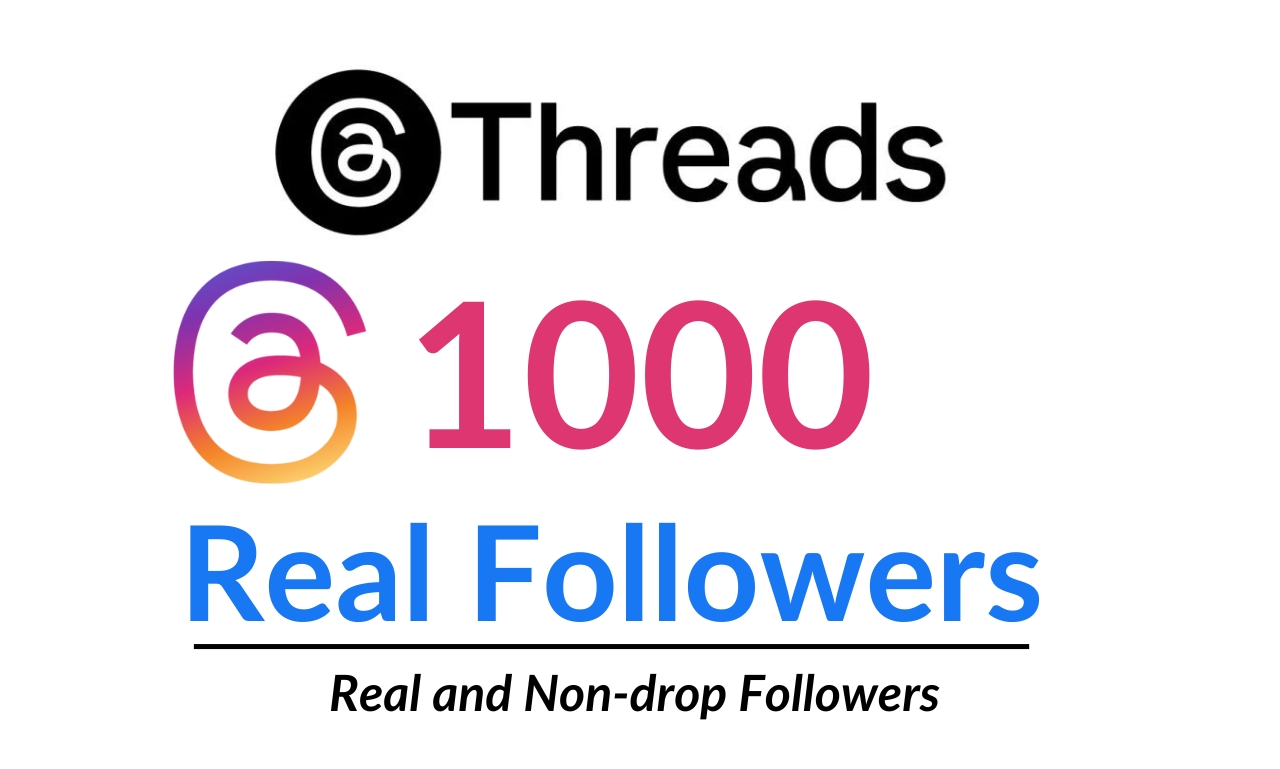 Threads Real 1000 followers || Threads Promotion