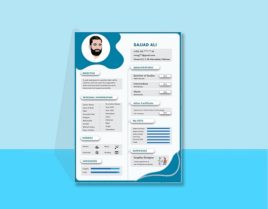 I will design a professional Resume\CV template within 24 hrs