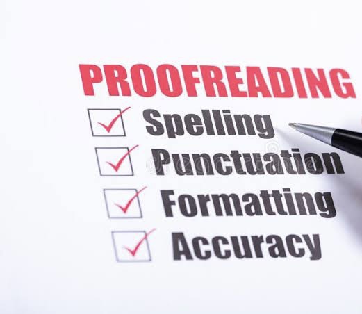 PROOFREADING, EDITING AND WRITING