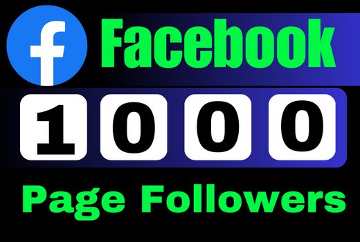 Get 1000 facebook follower Real active user, best service, nondrop, lifetime guaranteed