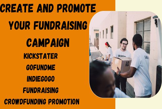 I will promotion your crowdfunding, GoFundMe Indiegogo, Kickstarter.