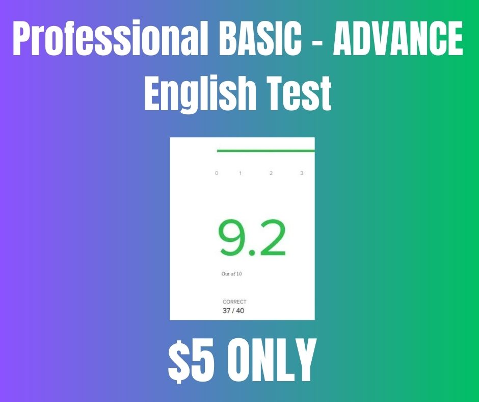 Professional English Test Assistance for Gig Ranking
