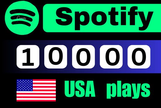 Get 10,000 to 11,000 Spotify plays HQ from TIER 1 countries premium account royalties eligible nondrop lifetime guaranteed