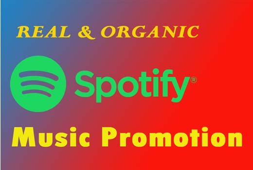 You will get Real & organic Spotify music promotion