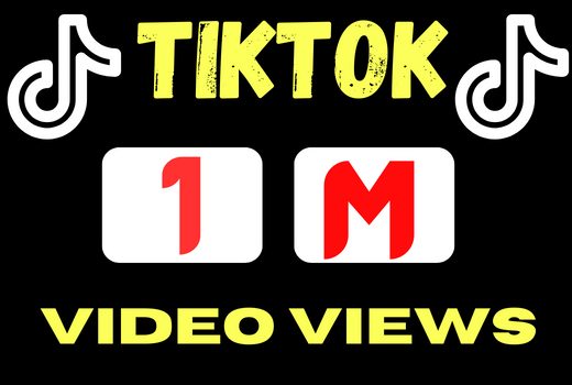 Get 1M tiktok video views real and permanent nondrop lifetime guaranteed