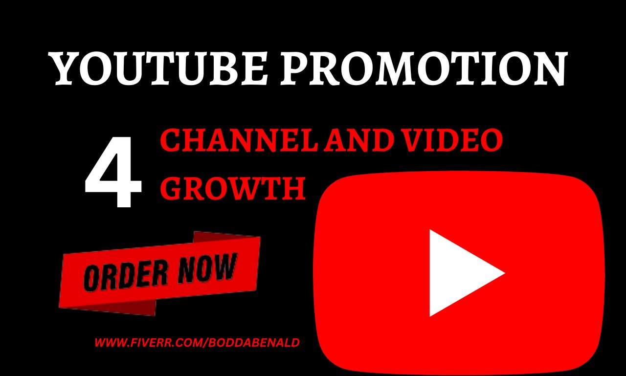 I will do fast organic youtube promotion for your channel, videos
